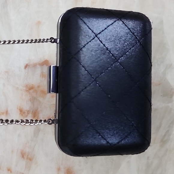Sasha Vintage Metal Clutch Bag/ Forever21 Quilted Faux Leather Box Clutch - Picture 11 of 16